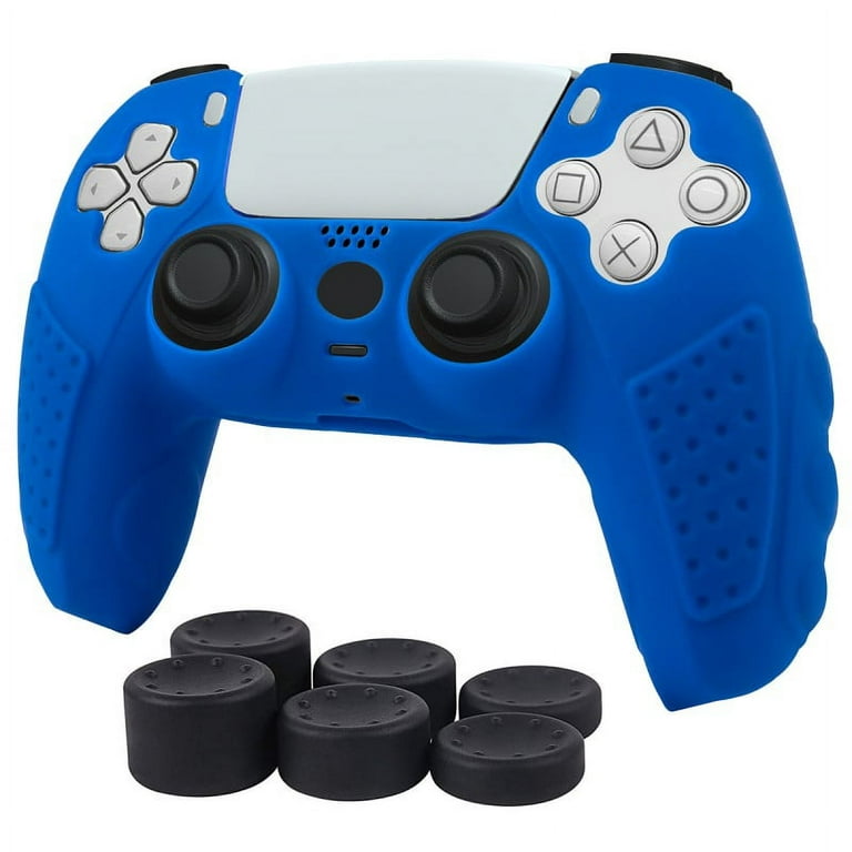 Coque / Skin en silicone pour Playstation 5 - Manette PS5 Blauw Zwart