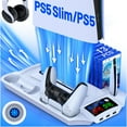 thumbnail image 1 of PS5 Cooling Fan Stand with Dual Controller Charger Station for Playstation 5/PS5 Pro/PS5 Silm/PS5 Controller, 1 of 7
