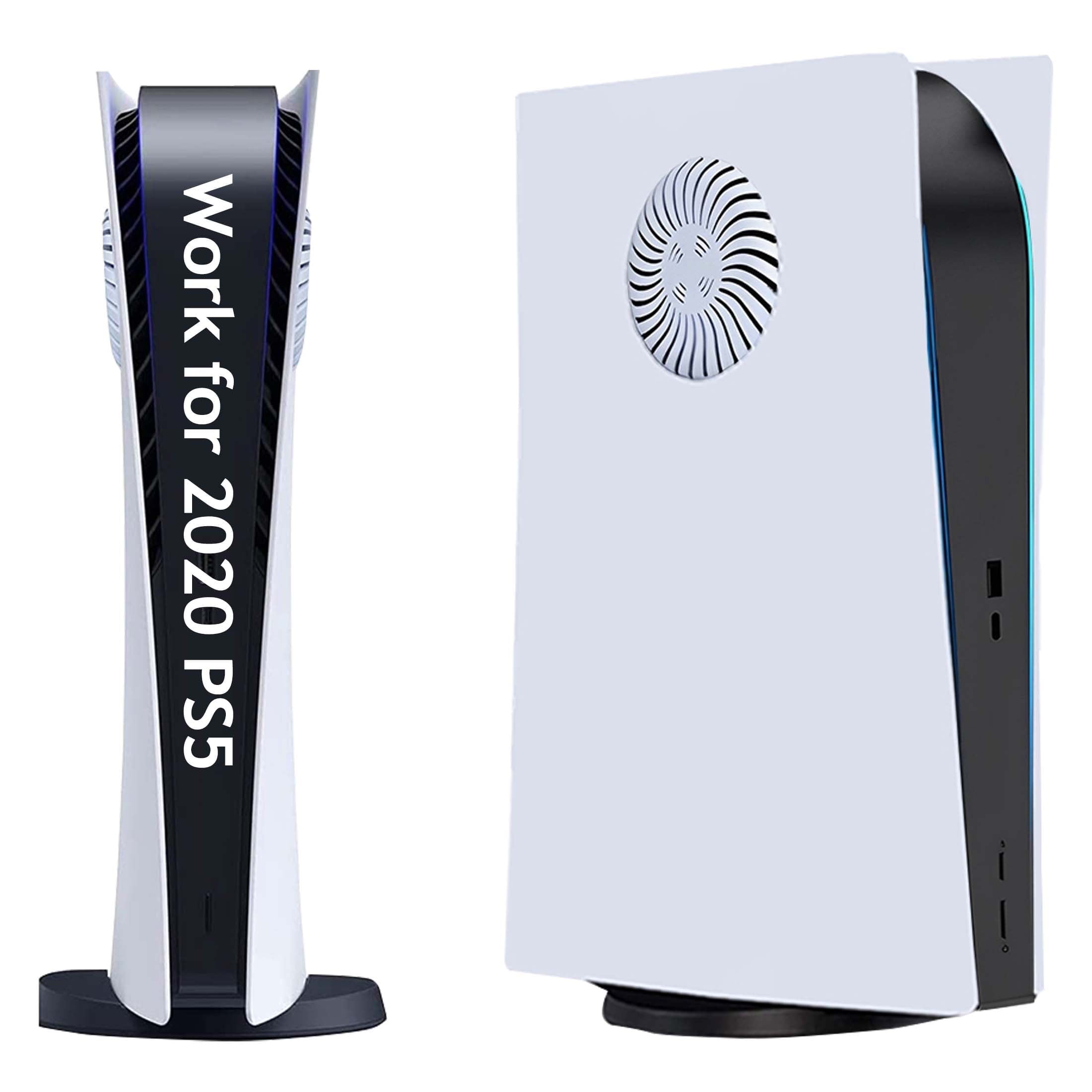 PS5 Cover Plates Faceplate for Original PS5 Digital Edition with Enhanced Cooling Vents & Dust Filter, White