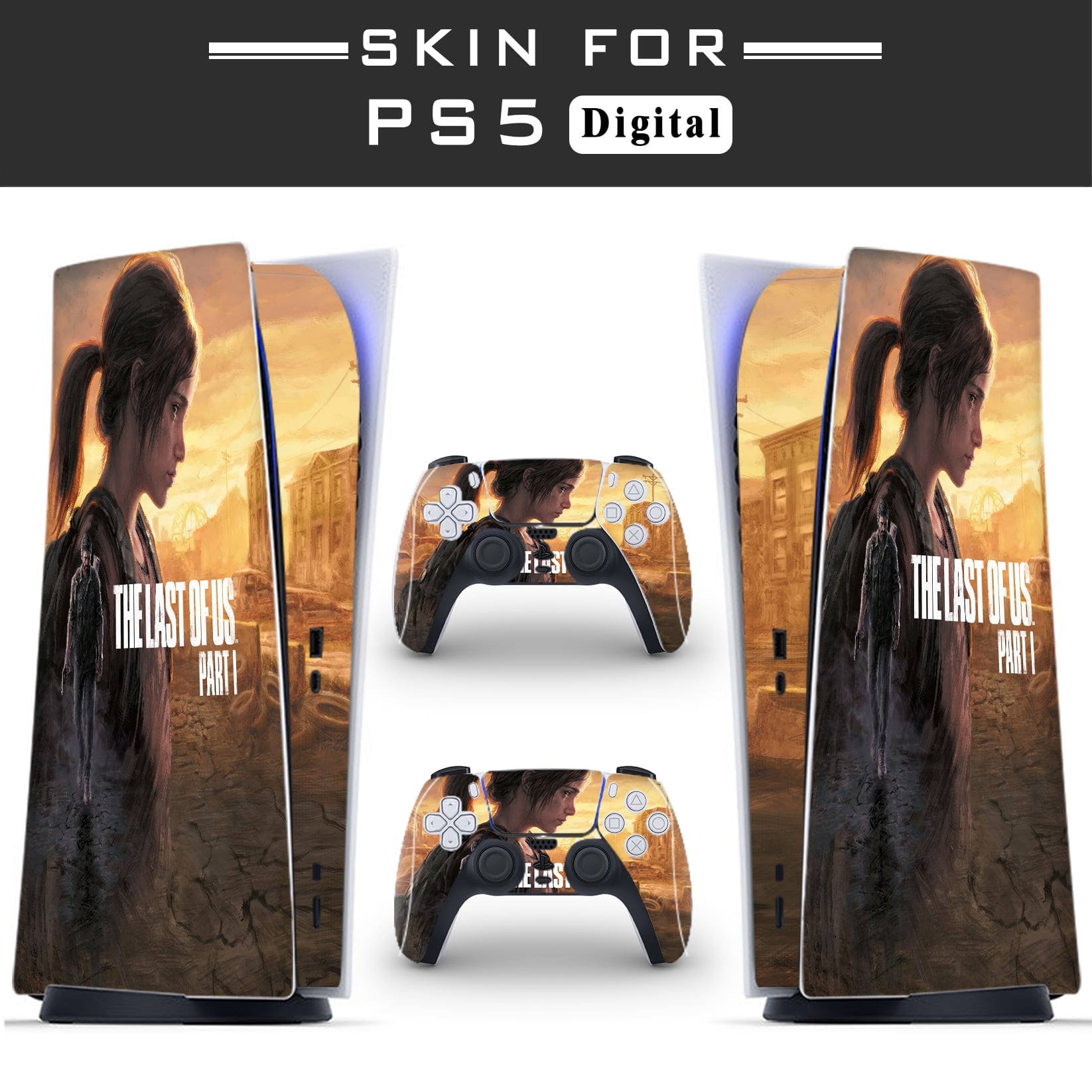 PS5 Digital Version Console and Controller,Durable Scratch