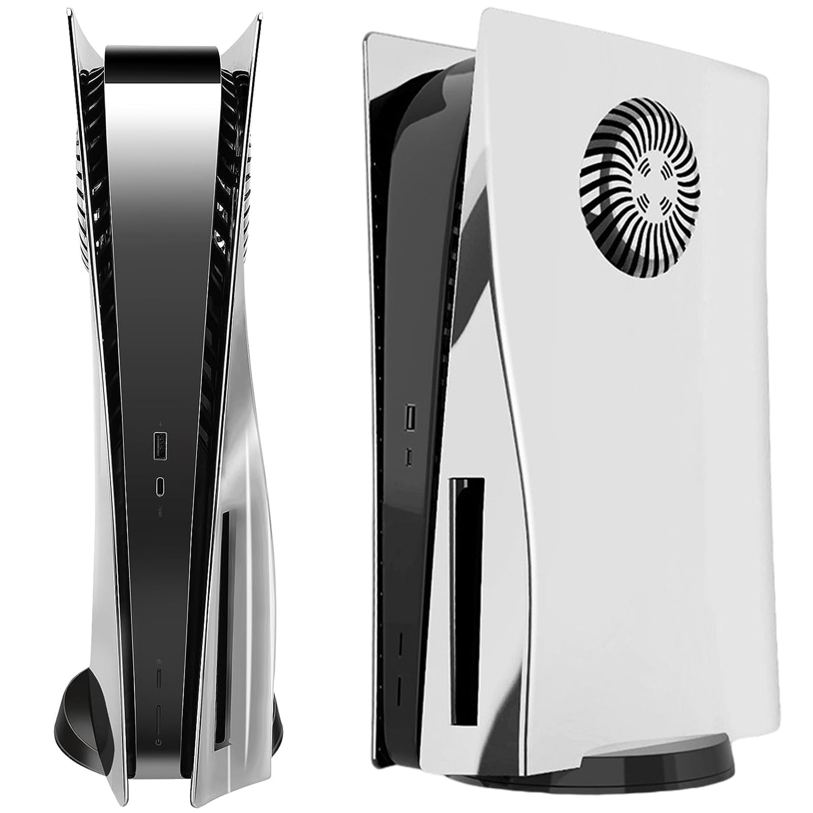 PS5 Disc Edition Glossy Faceplate with Cooling Vents Electroplated