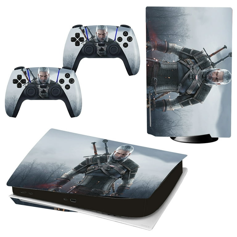 PS5 Disk Edition Console Skin and Controller Skins Set Decal 