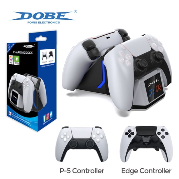 Ps5 Compatible Controllers PS5 Dual Controller Charging Dock - Elite Controller Compatible, RGB ...