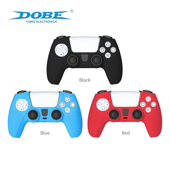 PS5 DualSense Controller Silicone Case - Anti-Slip Protective Cover for PS5 Game Controllers, Sweat-Resistant, Full Button Access, Easy Installation (2-Pack, Multiple Colors)
