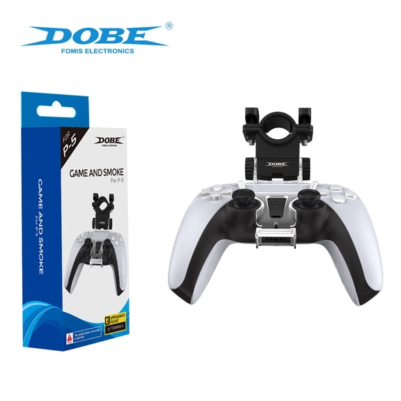 PS5 DualSense Wireless Controller Pipe & Cigarette Clip - Hands-Free Gaming Accessory, Secure Grip Holder, Compact Non-Slip Design, Compatible with PS5 Controllers (2-Pack)