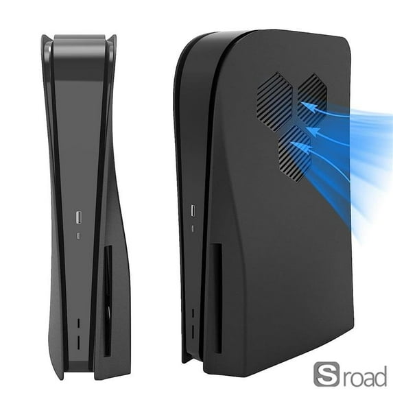 PS5 Faceplate Replacement With Cooling Vents For PlayStation 5 Disc Edition, Shockproof ABS Side Panel Cover With Dust Filter,type A