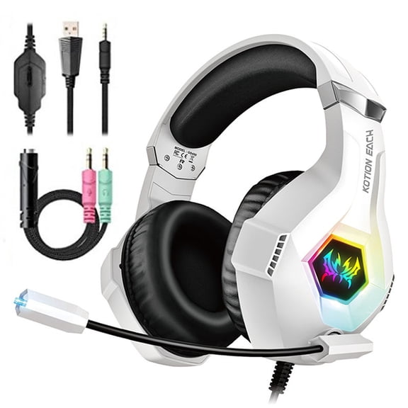 PS5 Gaming Headphone, 7.1 Surround Sound Headphones with Noise-Canceling Mic, Over-Ear Headphone for PC Xbox