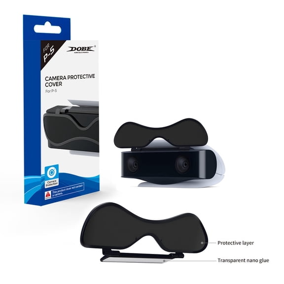 PS5 HD Camera Privacy Cover - Dual-Lens Protection Shield for PS5 HD Camera, Anti-Dust Design, Easy Installation, Slim Profile, Blocks Unauthorized Surveillance