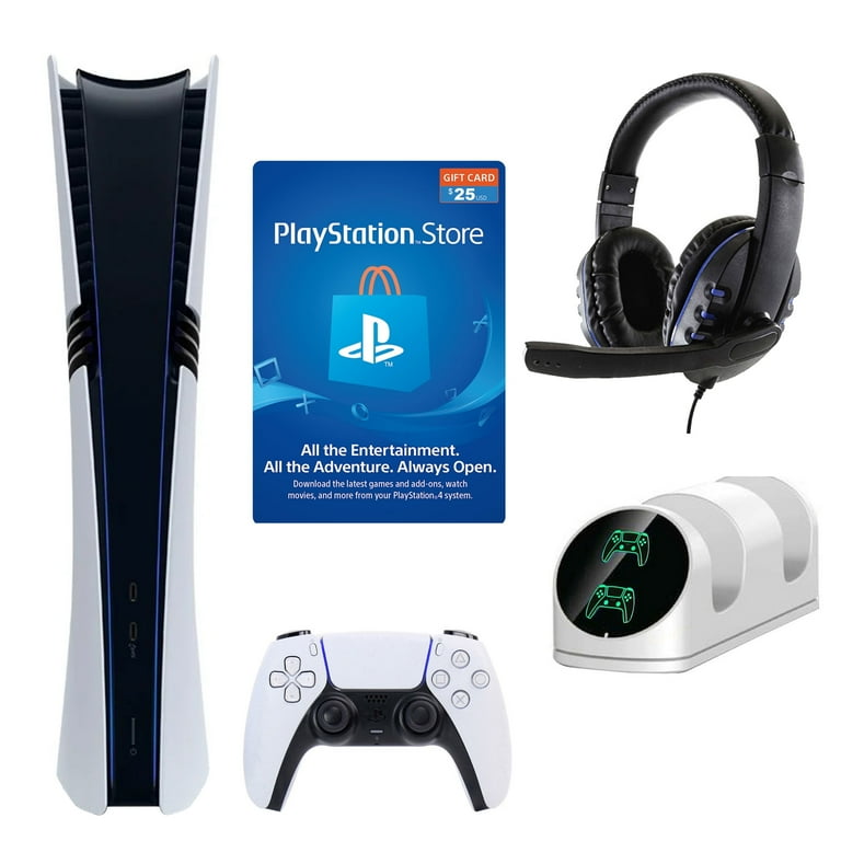 PS5 Pro 2TB Digital Console with $25 PNS Card & Accessories