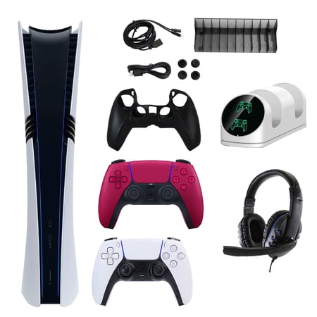 PS5 Pro 2TB Digital Console with Red Controller and Kit