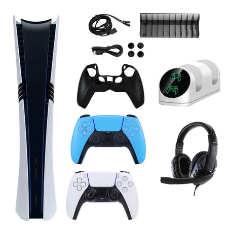 PS5 Pro 2TB Digital Console with Starlight Blue Controller and Kit