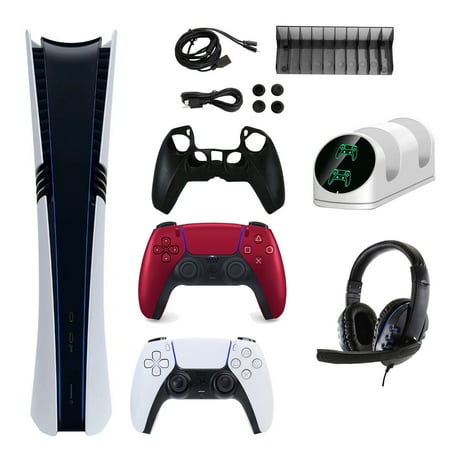 PS5 Pro 2TB Digital Console with Volcanic Red Controller and Kit