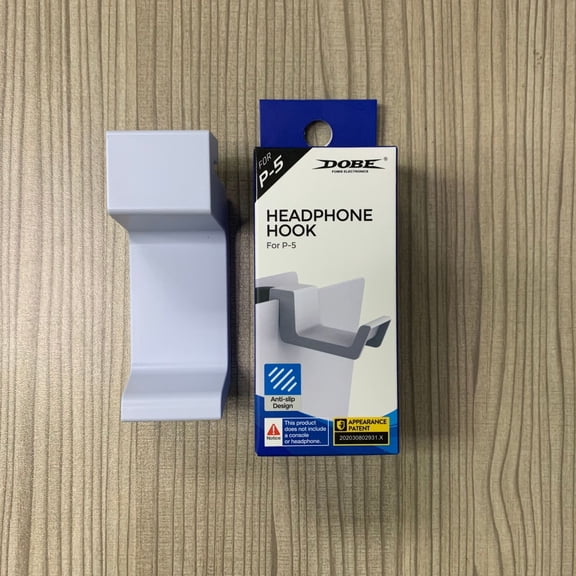 PS5 Pro & PS5 Slim Wall Mount Bracket - Side-Mount Design for PS5 Consoles + Integrated Headphone Hanger, Space-Saving, Heavy-Duty Steel, Easy Installation, Cable Management Slots