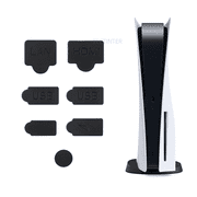 PS5 Silicone Dust Plugs Set,PS5 Pro/Slim USB HDMI Interface Anti-dust Cover Dustproof Plug for PlayStation 5 Console Accessories