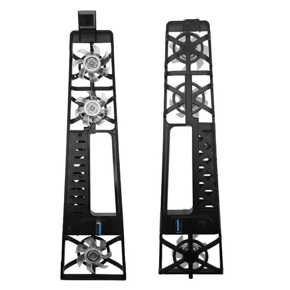 Cooling Fan with RGB Lighting and USB 3.0 Port for PlayStation 5 Slim Disc and Digital Editions