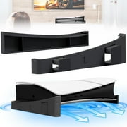 Horizontal Stand for PS5 Slim Accessories [Minimalist Design], Stand Compatible with Playstation 5 Slim Console Digital & Disc Editions, Super Stable for PS5 Slim Base Stand Holder Black
