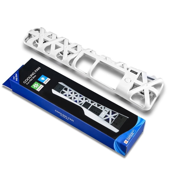 PS5 Slim Rear Blu-ray Cooling Fan, New Version High-Speed Quiet Heat Dissipation Fan for PlayStation 5 Slim Console, Overheat Prevention Cooler Accessory