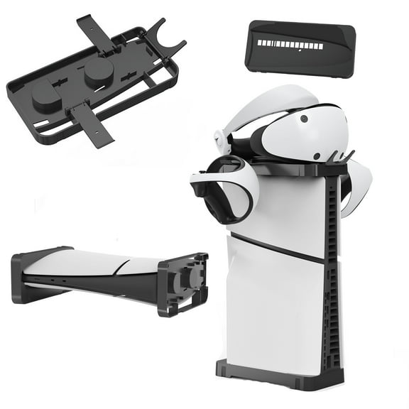 PS5 Slim Stand, 2 in 1 Horizontal and Vertical Stand for PS5 Slim Disc & Digital Edition Console