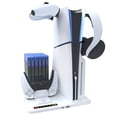 thumbnail image 1 of PS5 Slim Stand and Turbo Cooling Station with Controller Charging Station for Playsation 5, PS5 Accessories Kits, with 2 Controller Chargers, 3 Levels Fan, 6 Game Disc Slots, Headset Holder, 1 of 8