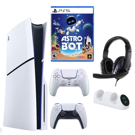 Sony PlayStation 5, PS5 with Astrobot, Extra Controller & Accessories