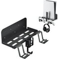 thumbnail image 1 of PS5 Wall Mount, 5 in 1 Playstation 5 Wall Mount (Disc and Digital Edition) Wall Bracket for Playstation 5 with Detachable Controller Holder & Headphone Hanger & Remote Control Bracket (Black), 1 of 7