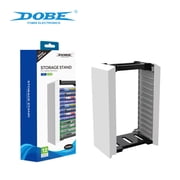PS5 & Xbox One Game Disc Storage Rack - Single-Layer Disc Case Holder for PS5 Blu-Ray Discs & Xbox One Game Cases, Anti-Slip Base, Space-Saving Design, Organizes Up to 10 Game Discs