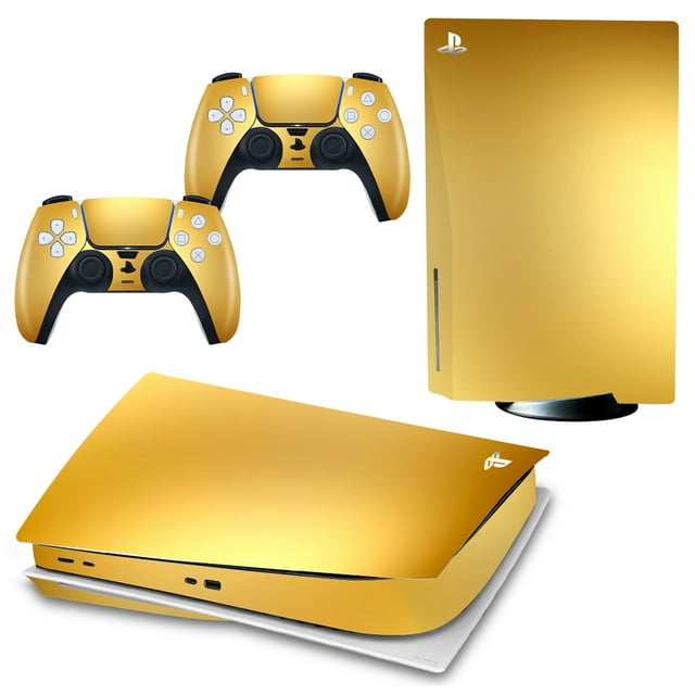 PS5 disk edition skin decal playstation 5 vinyl sticker cover for Christmas Gift Golden