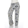 thumbnail image 1 of PS550-189-1XL Womens Circle Print Plus-Size Palazzo Pants - Grey Geo, 1X, 1 of 1