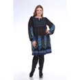 thumbnail image 1 of PS6370-02-4XL Plus Size Phebe Embroidered Sweater Dress, Blue - 4X, 1 of 1