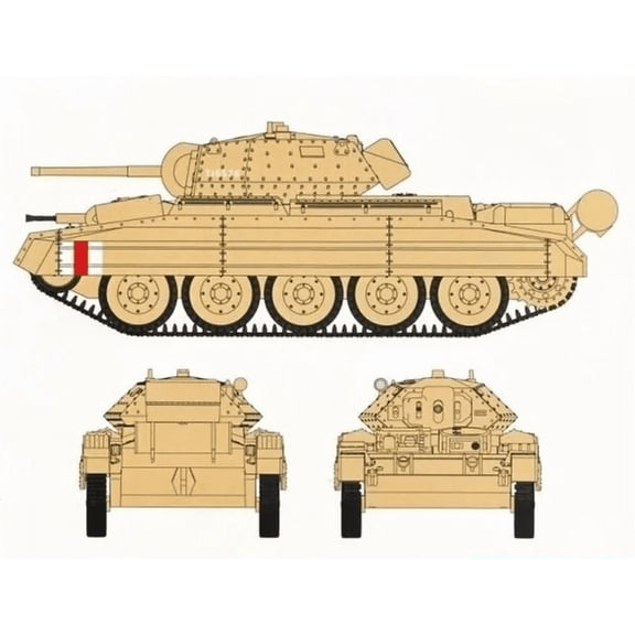 PS720003 1/72 Crusader Mk.I/II Cruiser Tank MK.VI - Scale Model Kit