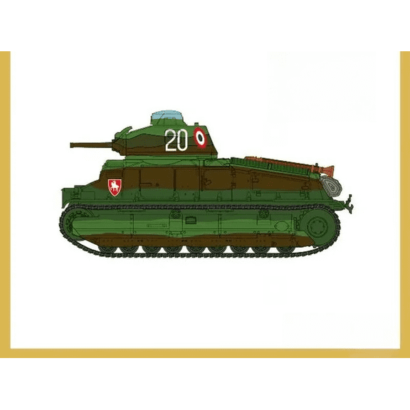PS720135 1/72 SOMUA S35 Cavalry Tank - Scale model Kit