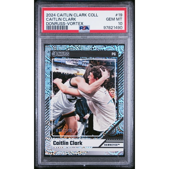 PSA 10 2024 Panini Caitlin Clark Collection #19 Vortex 35/399 Rookie Card