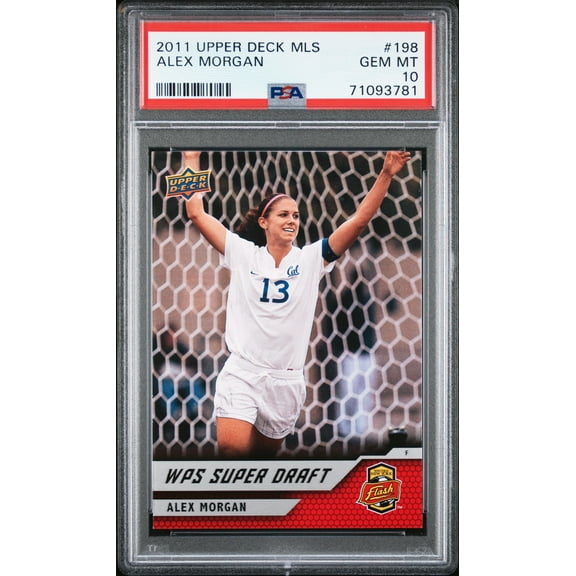 PSA 10 Alex Morgan 2011 Upper Deck MLS Super Draft #198 Rookie Card