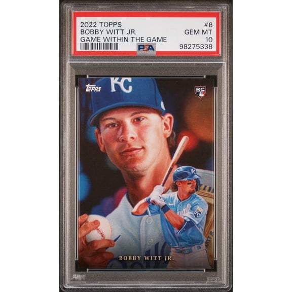 PSA 10 Bobby Witt Jr. 2022 Topps #6 Game Within The Game Royals Rookie Card
