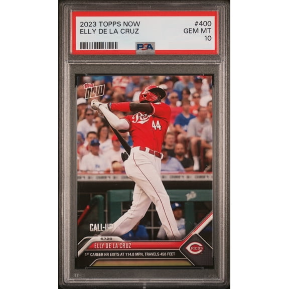 PSA 10 Elly De La Cruz 2023 Topps Now #400 1st Career HR Rookie Card