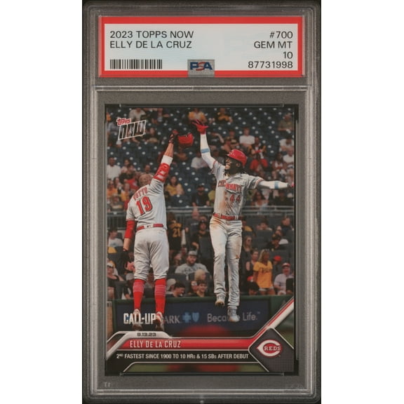 PSA 10 Elly De La Cruz 2023 Topps Now #700 Call-Up! Rookie Card