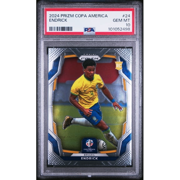PSA 10 Endrick 2024 Panini #24 Prizm Rookie Card Brazil