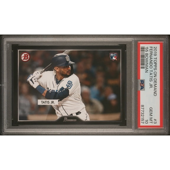 PSA 10 Fernando Tatis Jr. 2019 Topps #3 '55 Bowman Throwback Rookie Card San Diego Padres