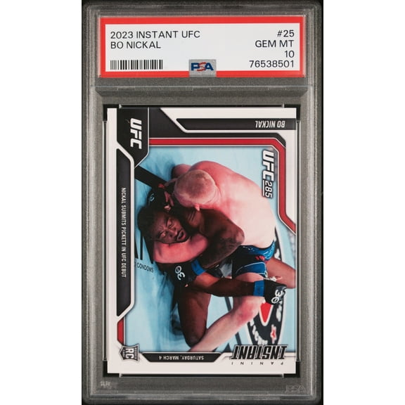 PSA 10 GEM-MT Bo Nickal 2023 Instant UFC #25 Rookie Card #1/1944