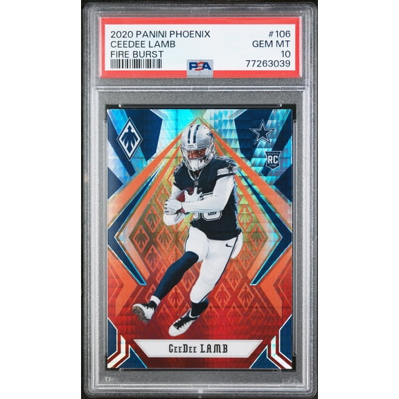 PSA 10 GEM-MT CeeDee Lamb 2020 Phoenix #106 Rookie Card