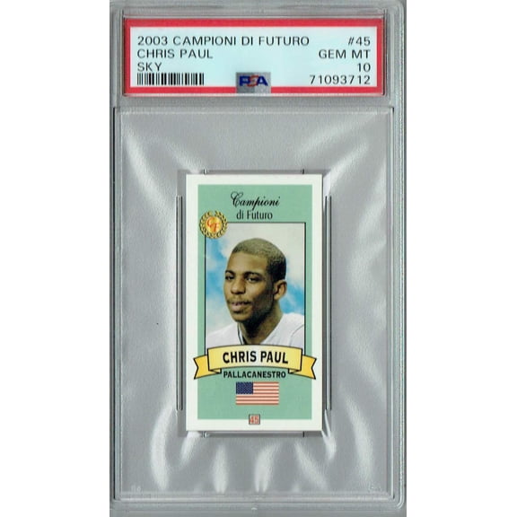 PSA 10 GEM-MT Chris Paul 2003 Campioni Futuro #45 Rookie Card Blue Sky SP