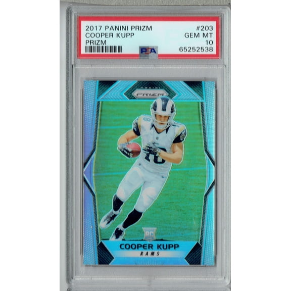 PSA 10 GEM-MT Cooper Kupp 2017 Panini Prizm #203 Rookie Card Prizm