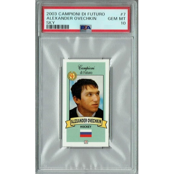 PSA 10 MINT Alexander Ovechkin 2003 Campioni Futuro #7 Rookie Card Blue Sky SP
