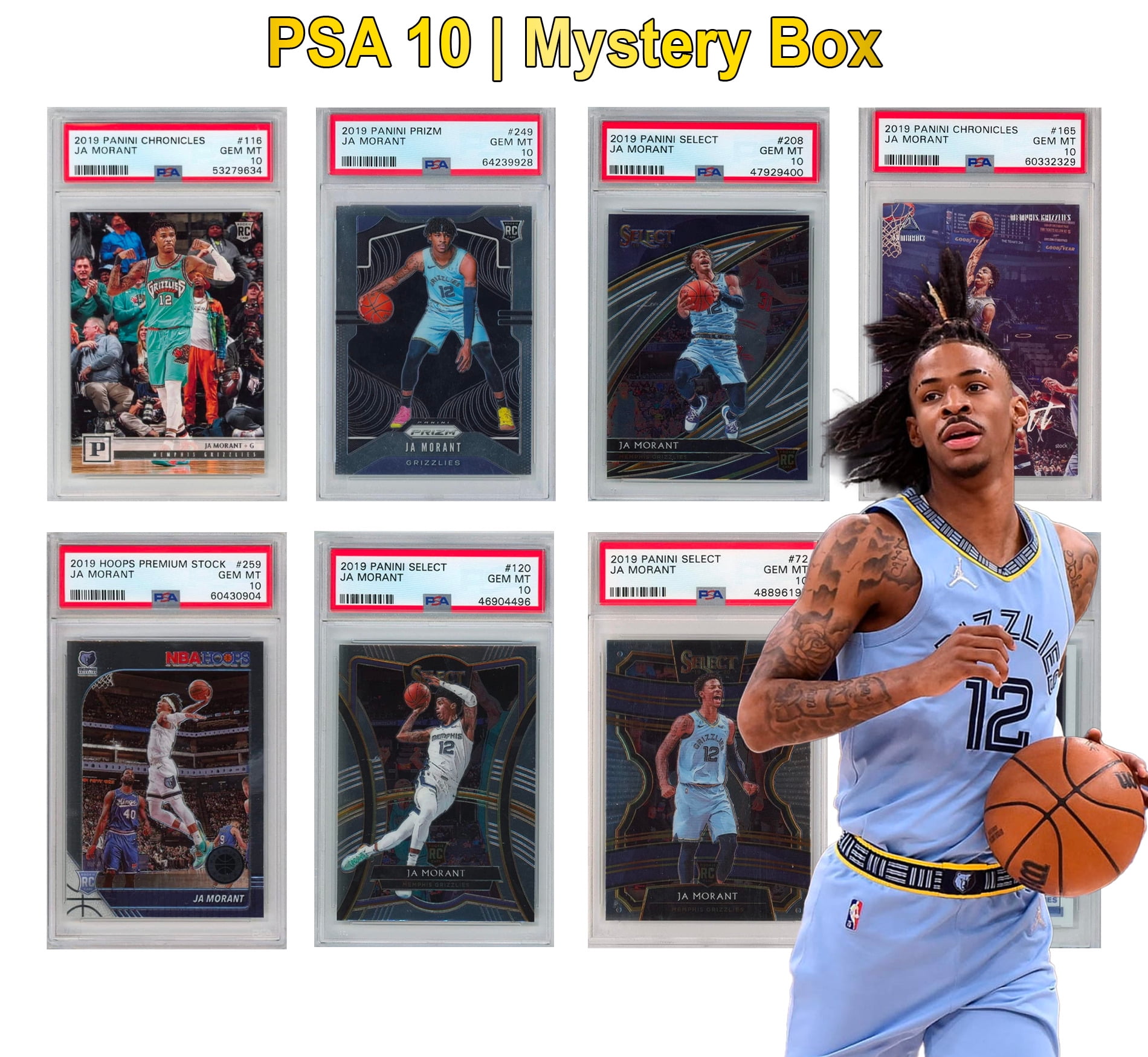 Optic RC PSA 10 Ja Morant モラント ルーキー NBA 2019 Panini Donruss Optic Ja Morant Rookie PSA 10 GEM MINT