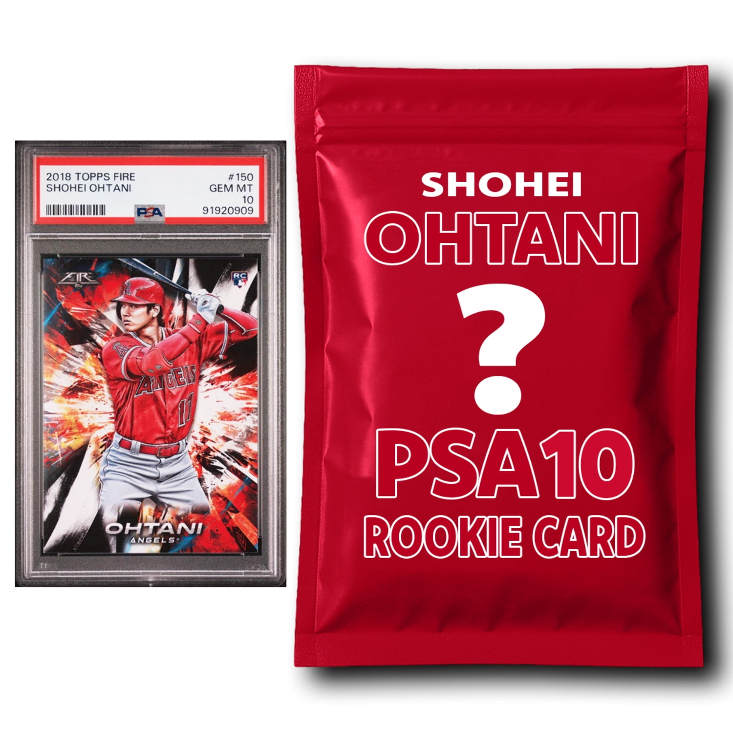 Shohei Ohtani PSA 10 Graded Rookie Baseball Card Mystery Pack
