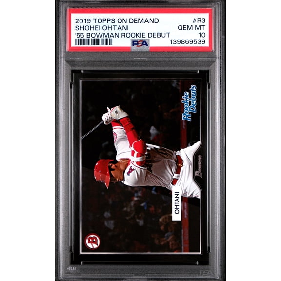 PSA 10 Shohei Ohtani 2019 Topps On Demand #R3 55 Bowman Rookie Debut Rare Trading Card