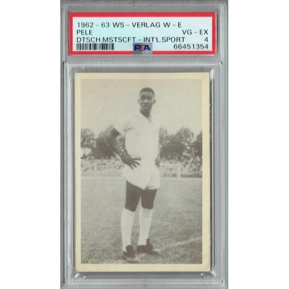 PSA 4 Pele 1962 WS-Verlag W-E Card Brazil