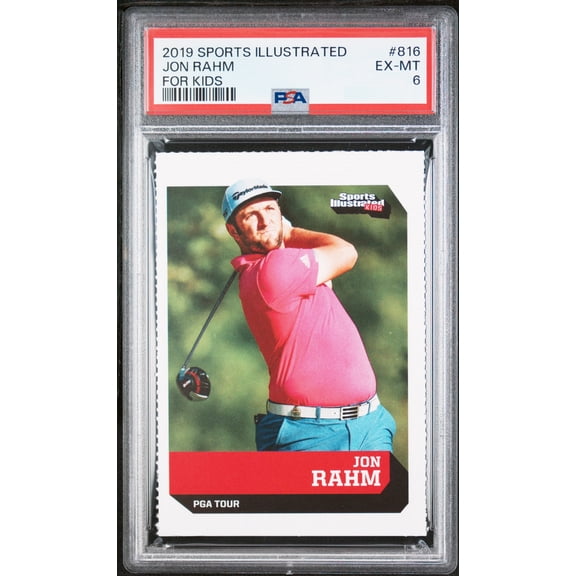 PSA 6 EX-MT Jon Rahm 2019 S.I. For Kids #816 Rookie Card