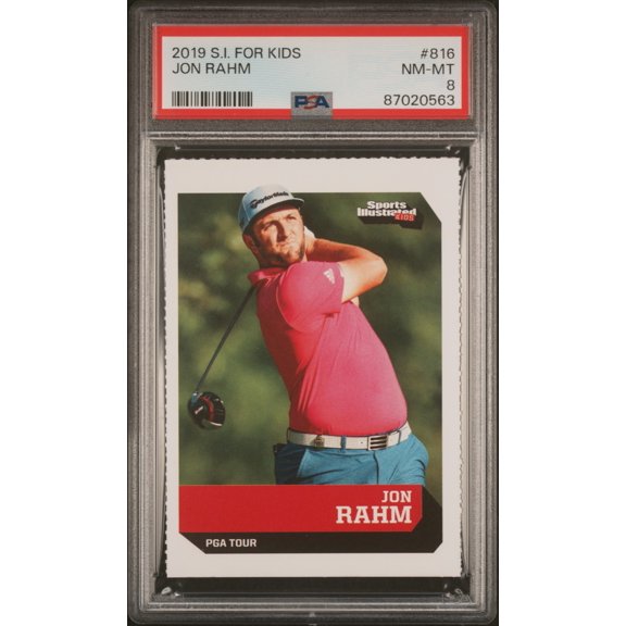 PSA 8 Jon Rahm 2019 S.I. for Kids #816 Masters Champion Rookie Card