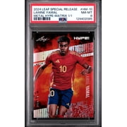 PSA 8 Lamine Yamal 2024 Leaf HYPE! Metal #HM-10 Matrix 1/1 Rookie Card Spain
